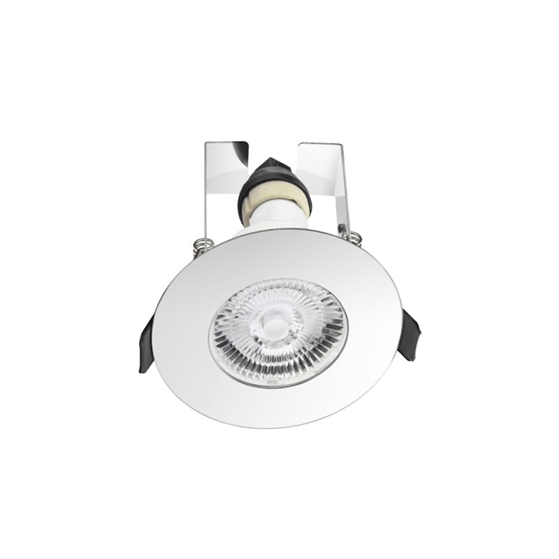 Integral Evofire Round Downlight GU10 Chrome Insulation Coverable