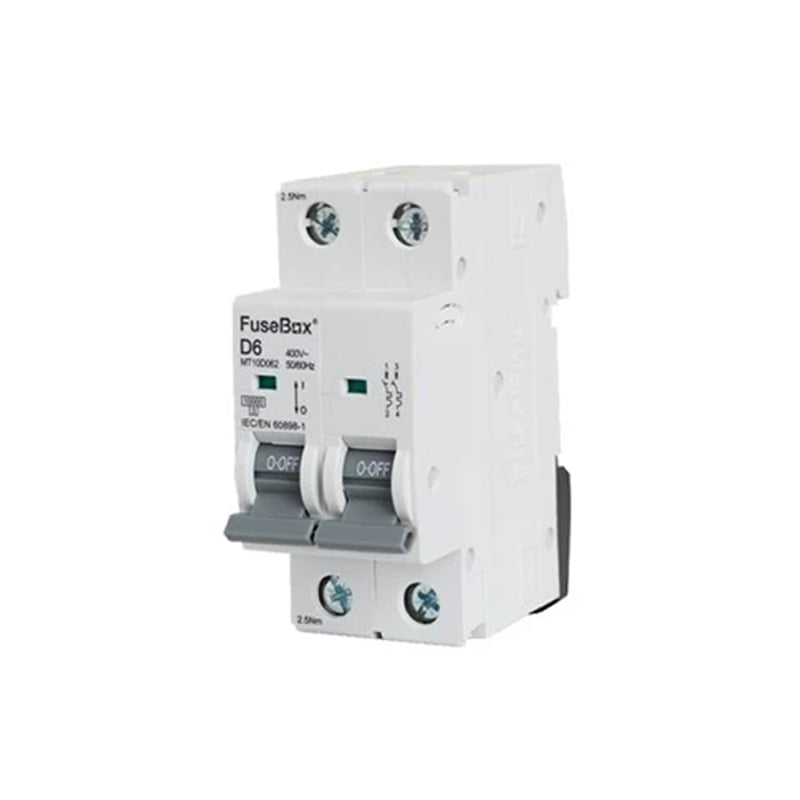 FuseBox MT10C502 MCB 50 Amp C Type 10kA 2 Pole