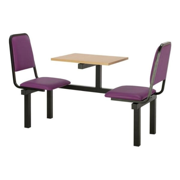 CU92 - 2-Seater Chester Canteen Unit - Purple, Beech