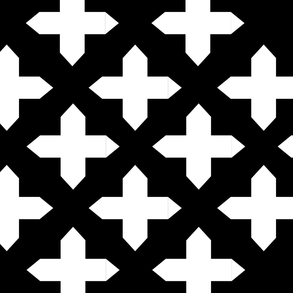 Perforated Metal Sheet Decorative Pointed Cross 954 17.5mm holes - 1830mm x 915mm x 0.7mm brass