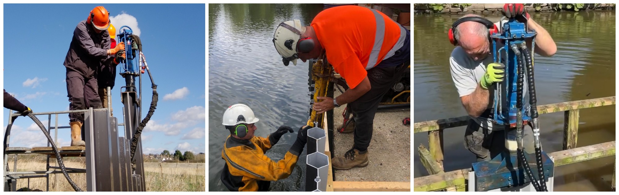 Handheld Post Driver For Scaffold Tubes