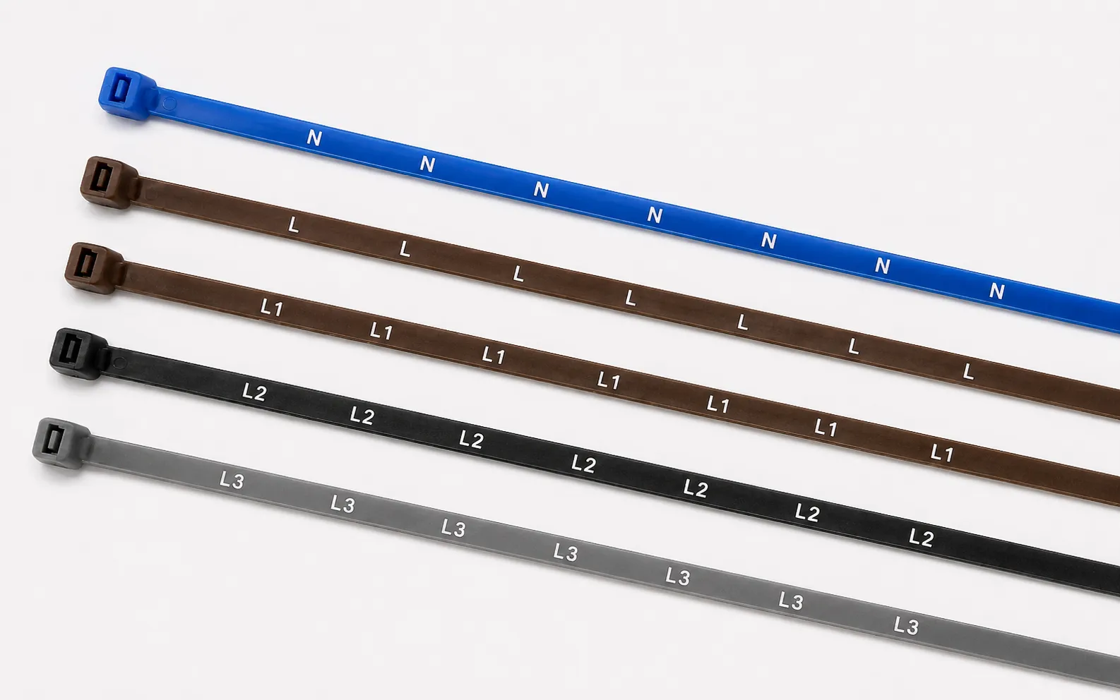 Phase Marking Electrical ID Cable Ties