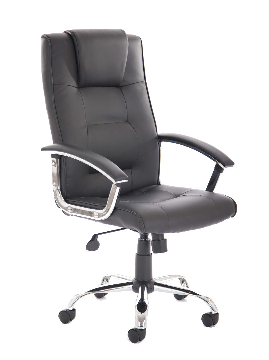 Thrift Black Leather Office Chair Near Me