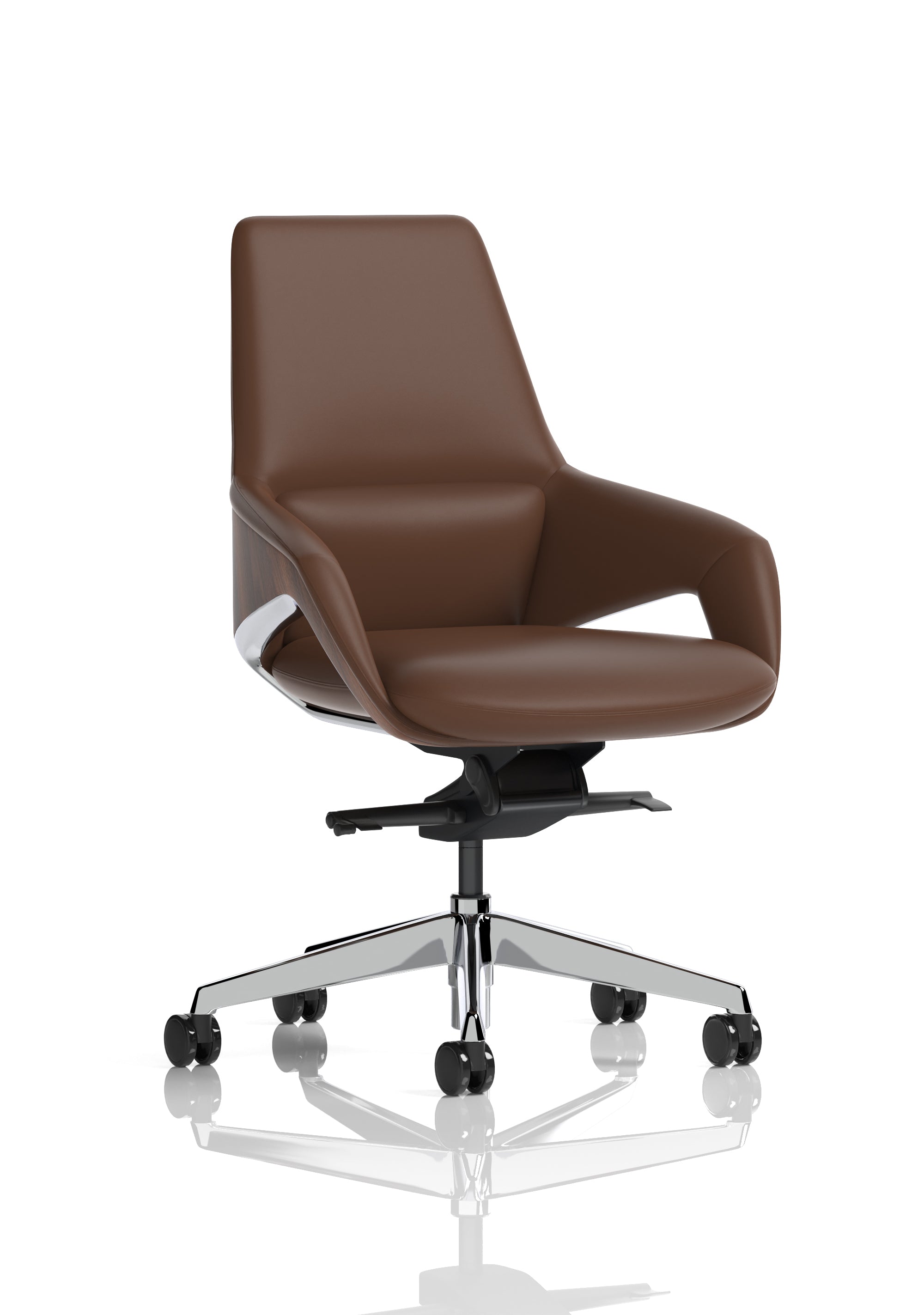 Specialising In Olive High Back Executive Faux Leather Office Chair - Black or Brown Option UK