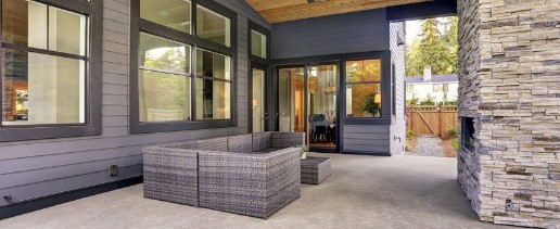 POLISHED CONCRETE OUTDOOR PATIO