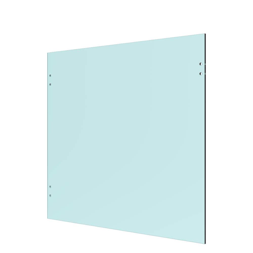 10mm Clear Float Toughened Glass Panel900 x 1000mm Post Gate Panel with holes