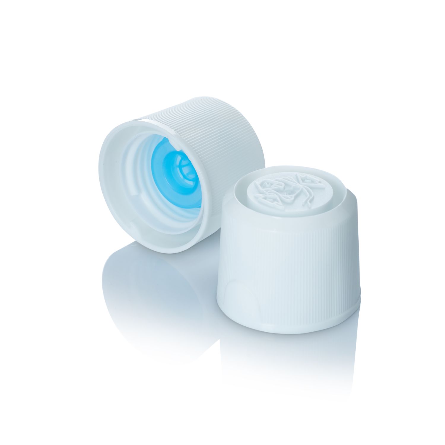 31.5mm White Spouted Angle Neck Bottle Cap &#45; 2.5mm Orifice