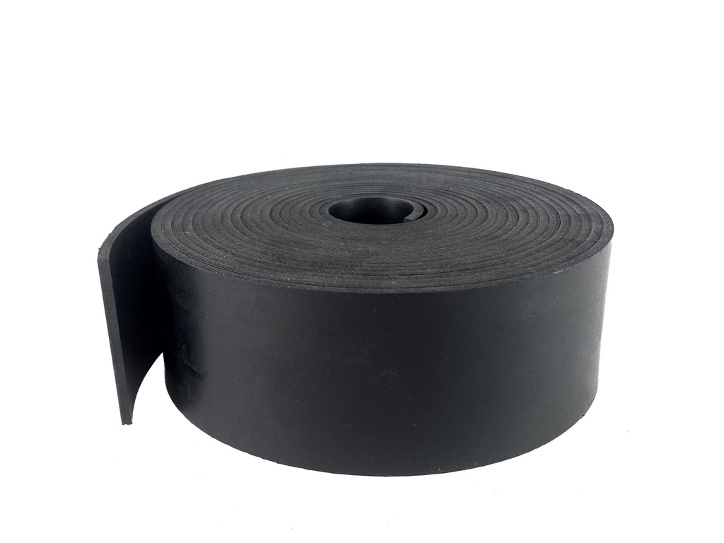 Solid Neoprene Rubber Strip - 50mm x 3mm x 5m
