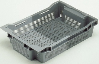 UK Suppliers Of 880x540x240 Green Open Top Box / Crate For Agricultural Industry