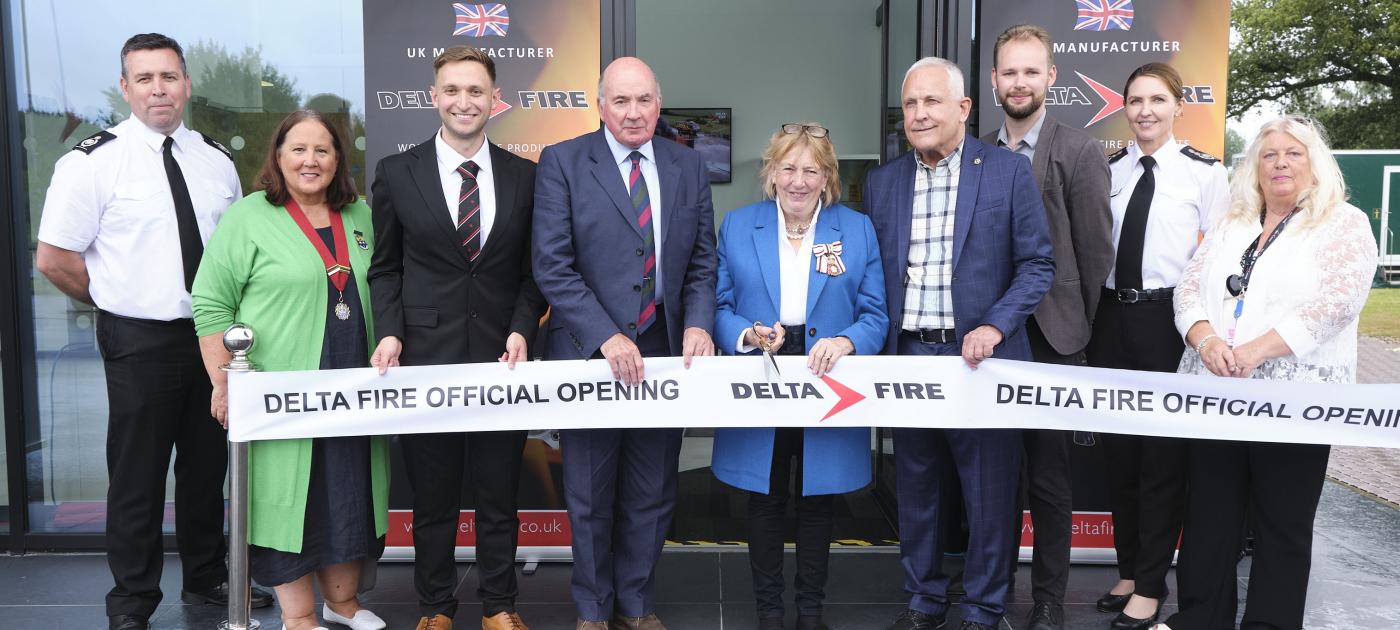 HM Lord-Lieutenant Lady Dannatt and General the Lord Dannatt officially open Delta Fire&rsquo;s new highly sustainable and eco-friendly premises