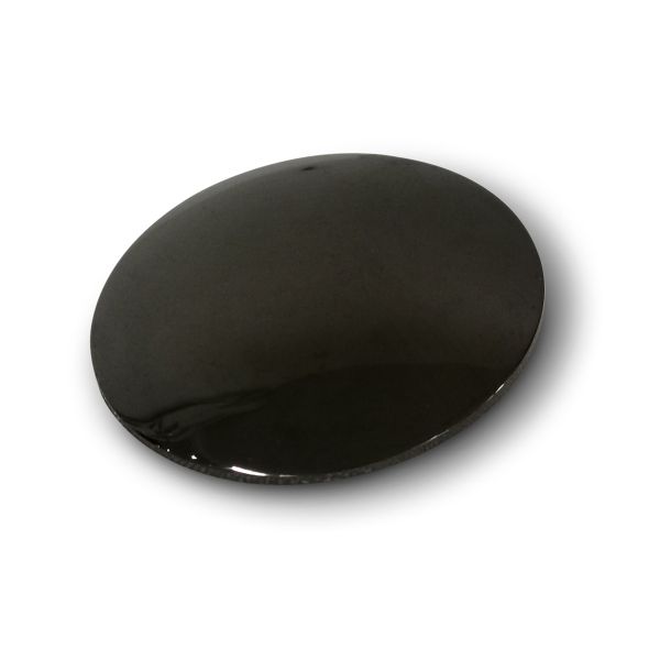 19mm Mushroom Mirror Caps 5BA Black Nickel