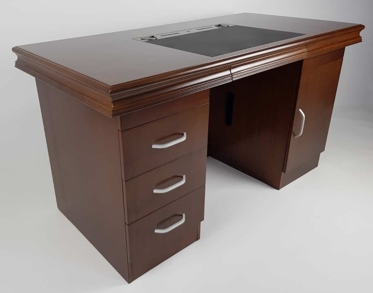 Executive Home Office Desk In Walnut - GRA-UBA161-1600mm Near Me