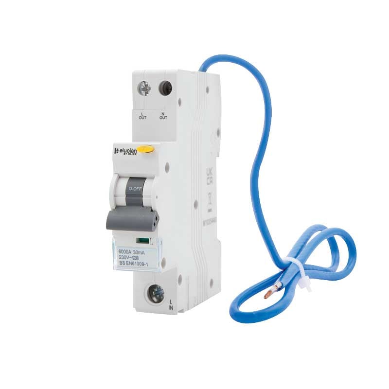 Click Elucian 1 Pole 6kA B Curve 40A 30mA RCBO