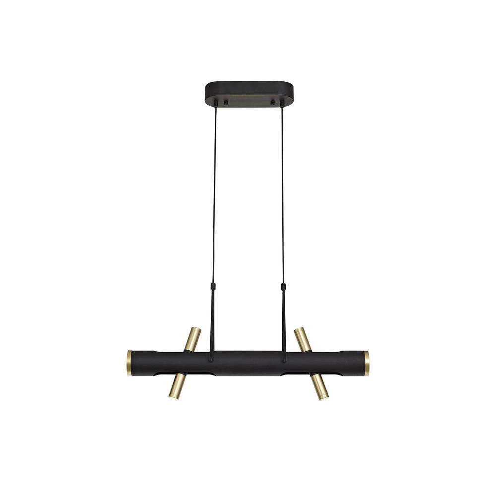 Luxuria Fiona Linear Pendant 4x2W LED 3000K 1120lm Sand Black Gold