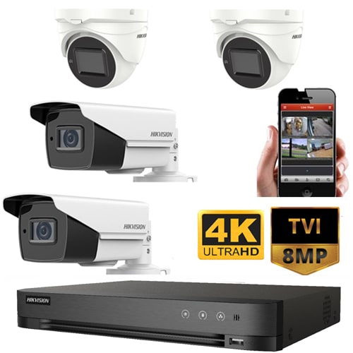 Hikvision 4K Ultra HD TVI 8MP CCTV Package