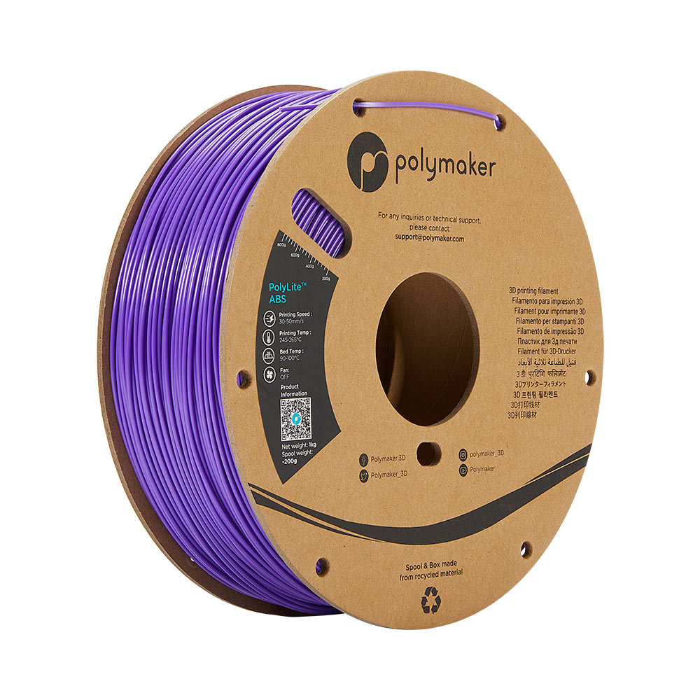 PolyMaker PolyLite Purple ABS 1.75mm 1Kg 3D Printing filament