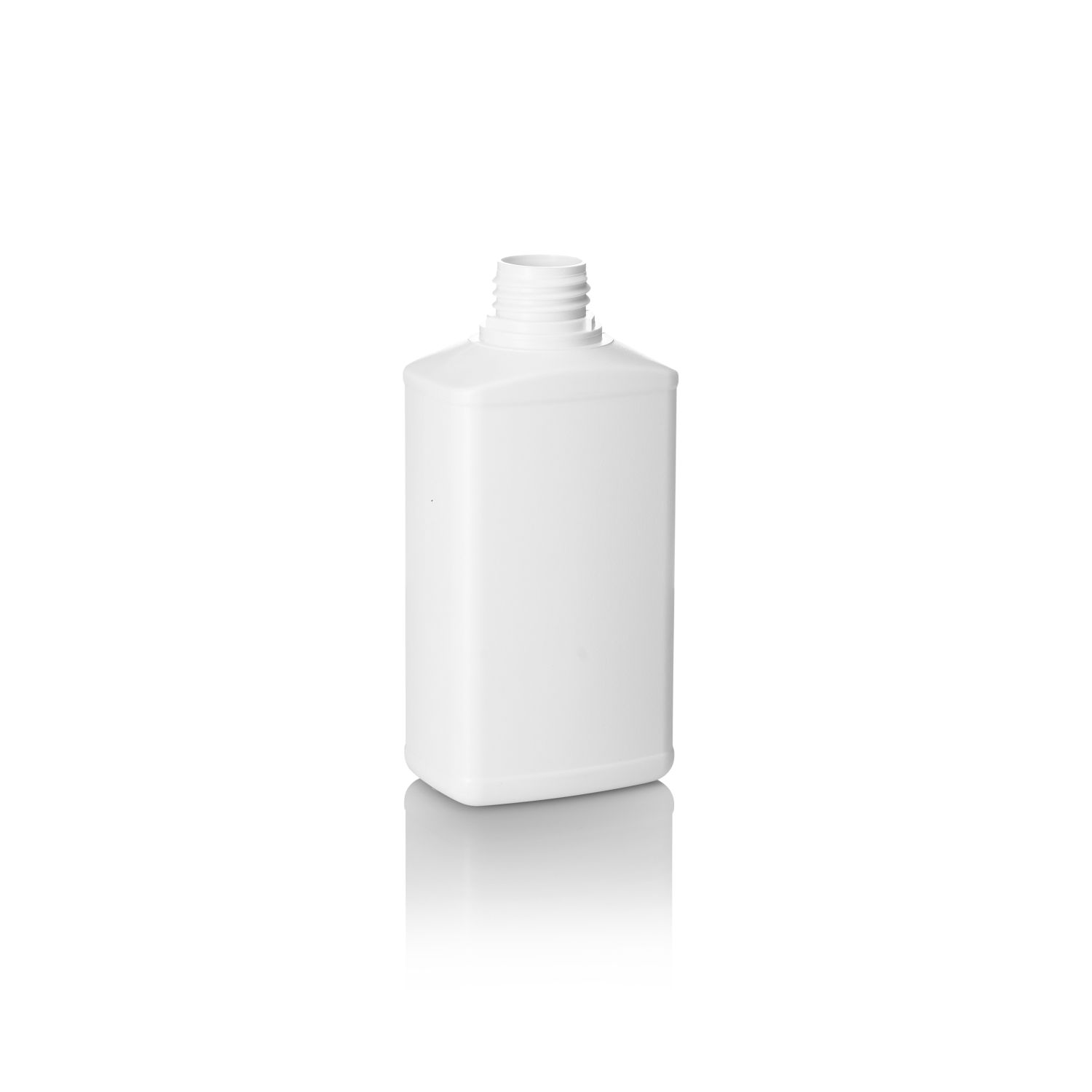 Stockists Of 500ml White HDPE Tamper Evident Brecon Bottle