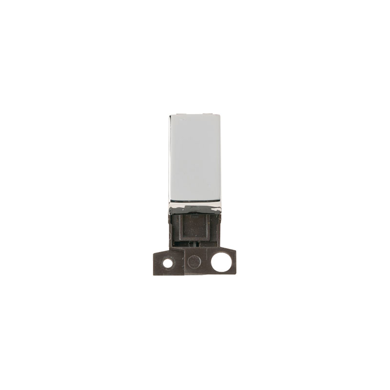 Click MiniGrid Ingot 10AX 13A DP Resistive Switch Module Chrome