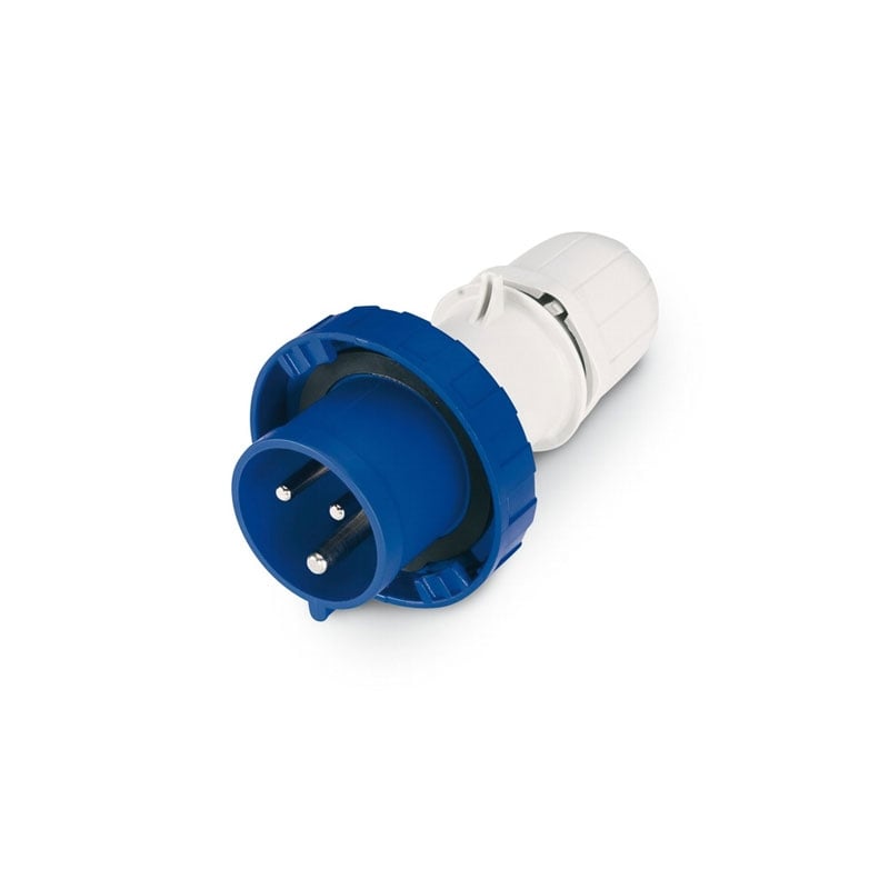 Scame 218.12533 Plug Industrial IP67 IP Rating 125 Amp 2P + E Pins