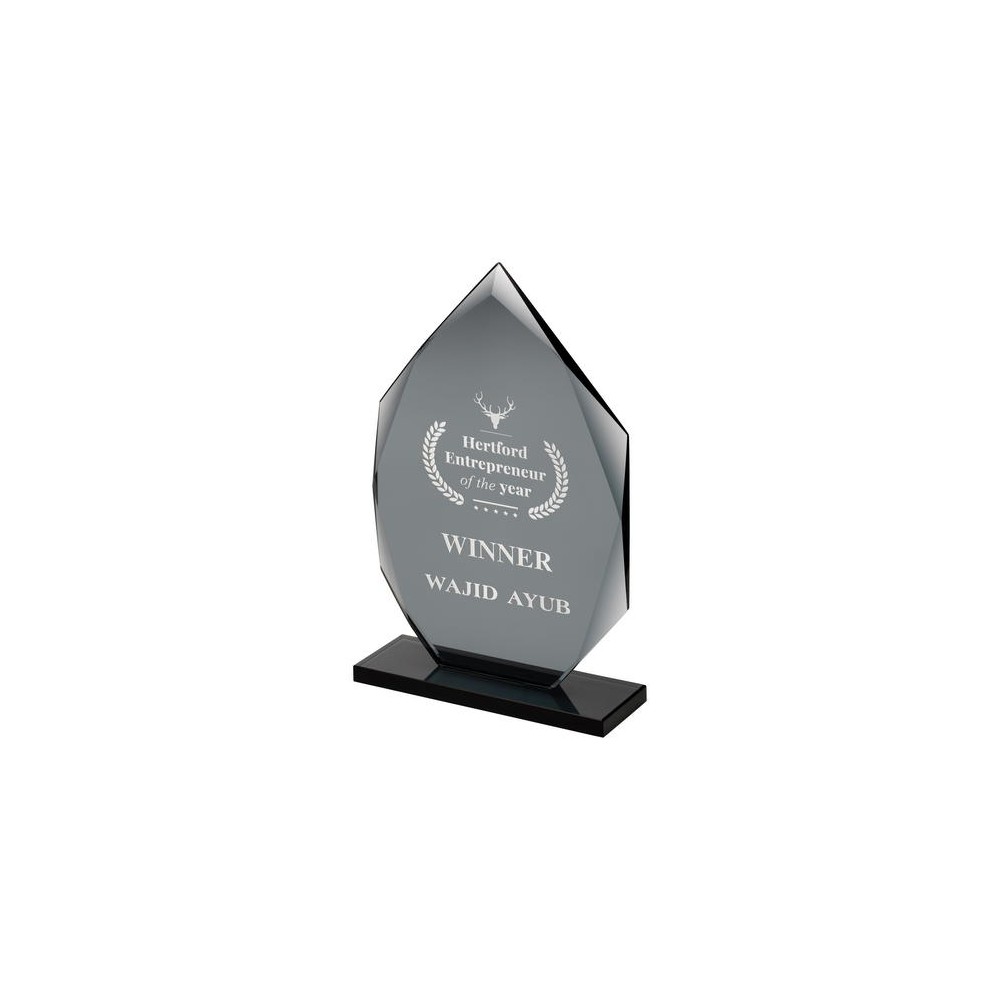 Suppliers Of Diamond Smoked Effect Glass Award - 3 sizes Hertfordshire