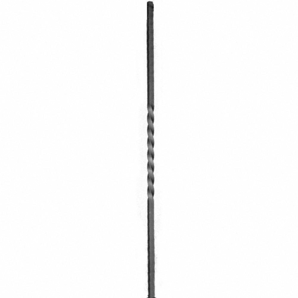 Forged Newel Post Twisted - H 1100mm20mm Textured Square Bar