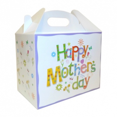 Gable Boxes - 17x10x14cm (pk10) - MOTHER'S DAY WHITE