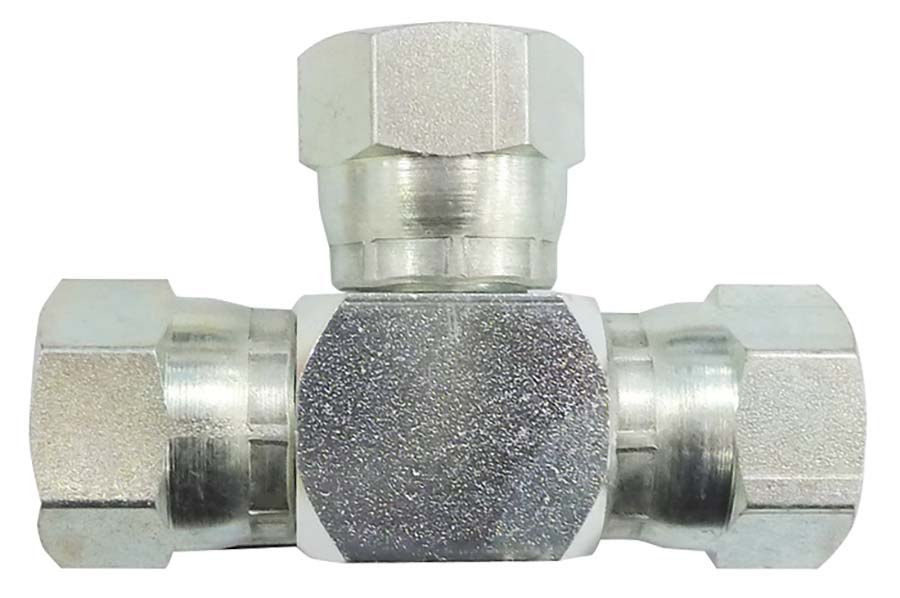 BURNETT & HILLMAN Tee &#45; JIC Swivel Female