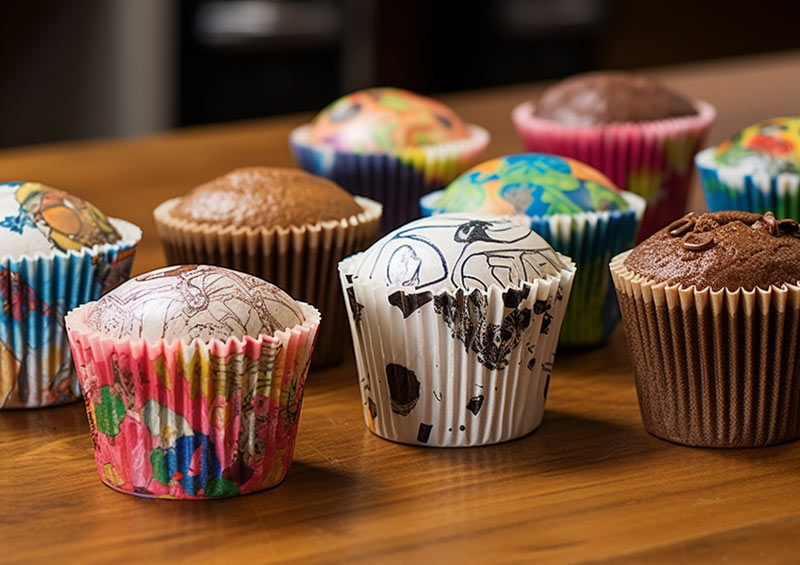 High Quality Printed Muffin Cases For Cake Shops In Cheshire