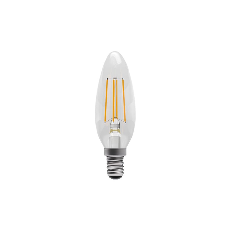 Bell Dimmable Clear LED Filament Candle E14 2700K 3.3W