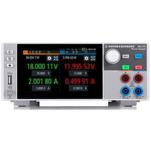 Rohde & Schwarz NGL-COM2B DC Power Supply Bundle, Dual Output NGL202, 2x 20 V / 6 A, 120 W, NGL200 Series