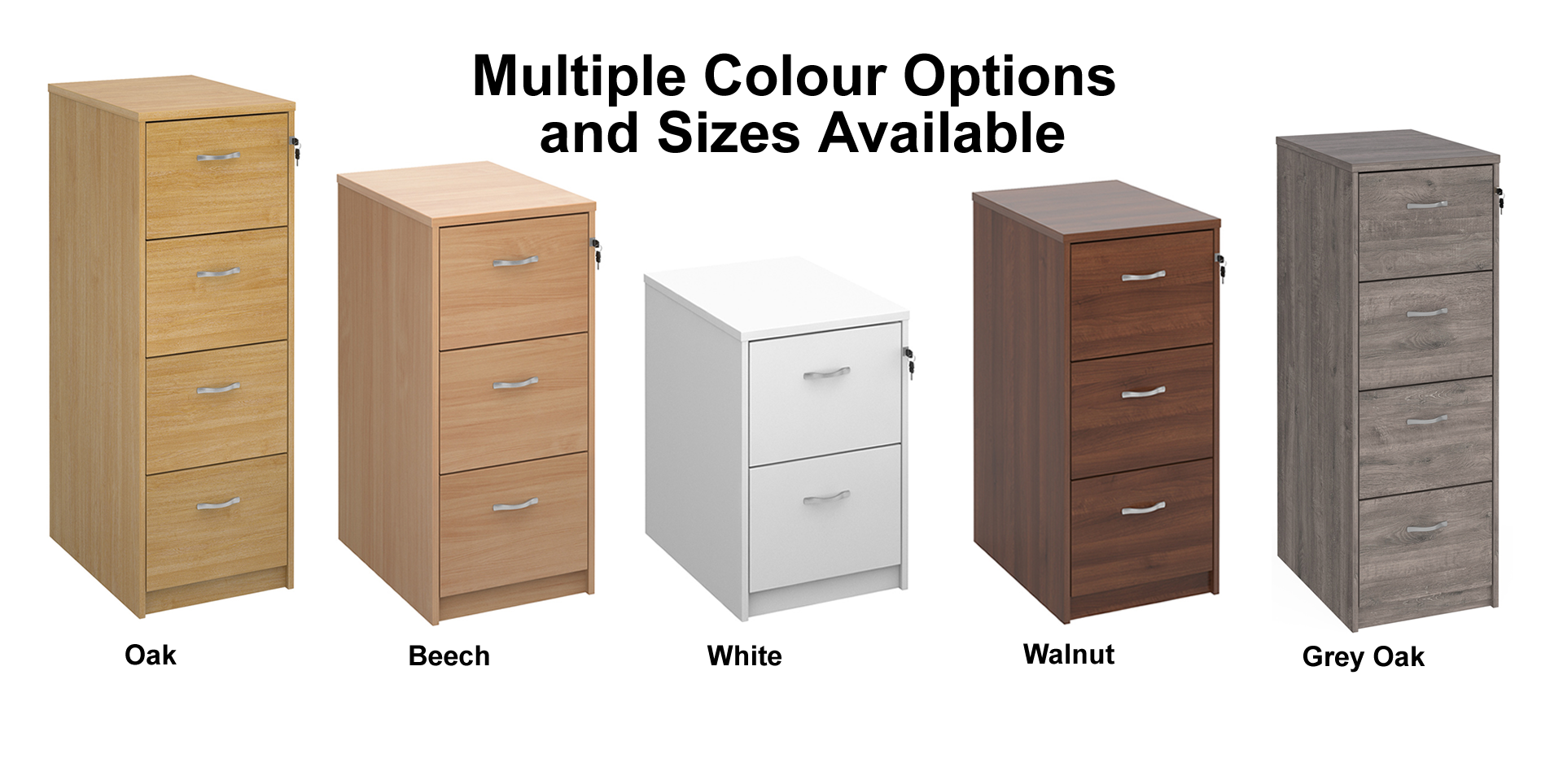 Universal Two, Three or Four Drawer Filing Cabinets Huddersfield