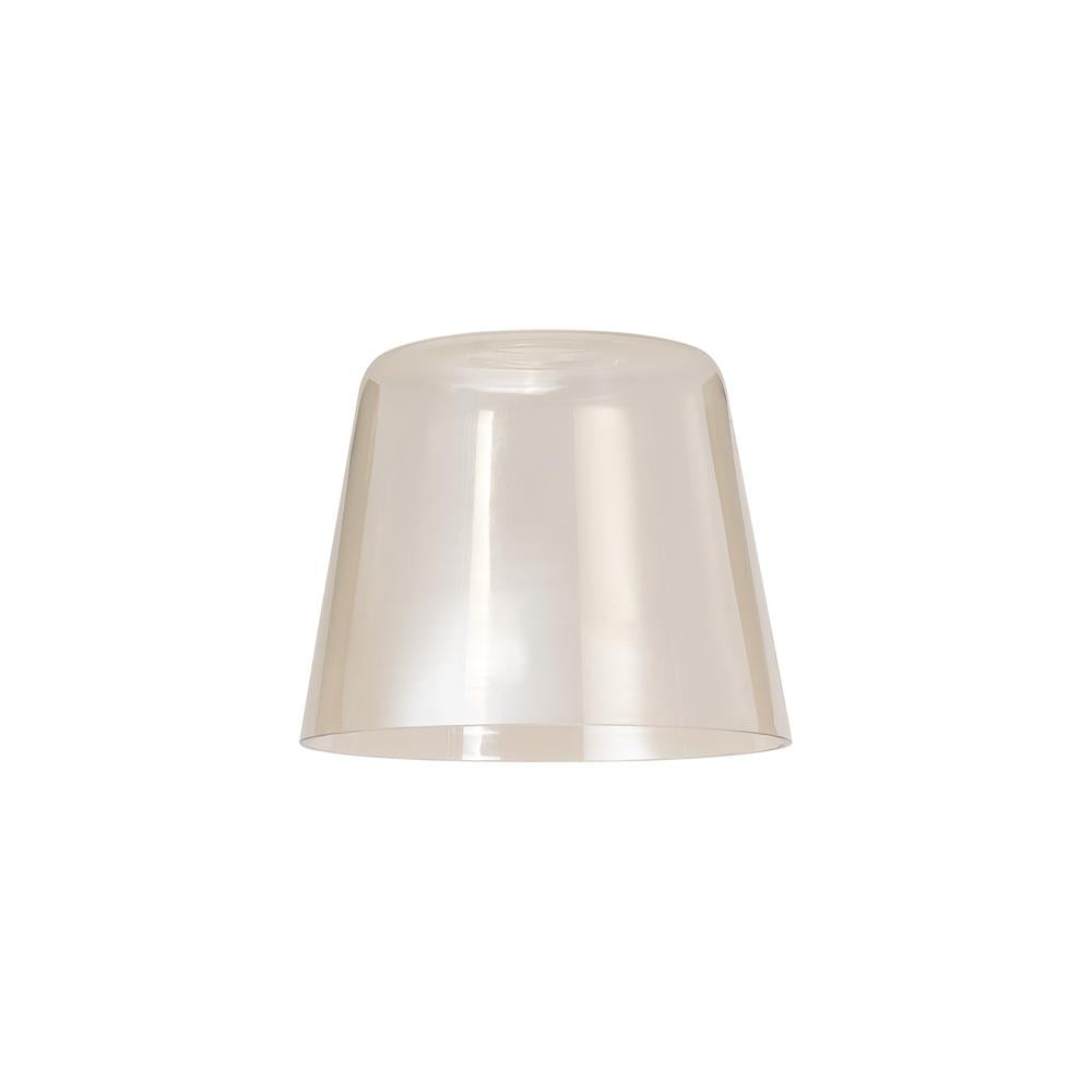 Luxuria Glorelle Flat Top 18cm Glass Shade (G) Cognac