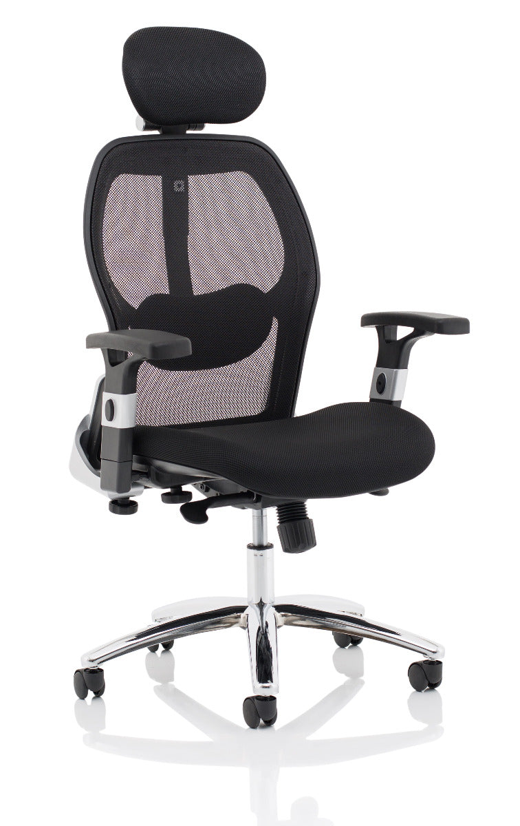 Providers Of Sanderson Mesh Seat and Back Office Chair - Multiple Colour Options Huddersfield