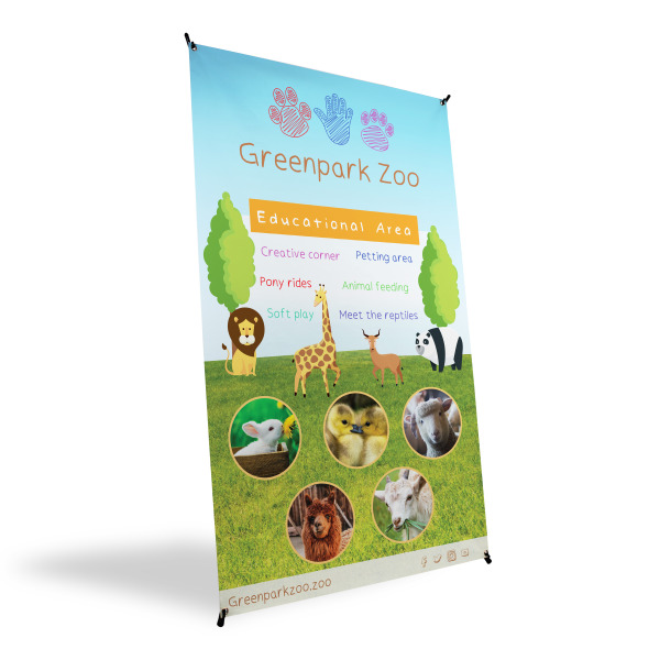 X Banner Stand Tensioned Banner Display 1200 Wide