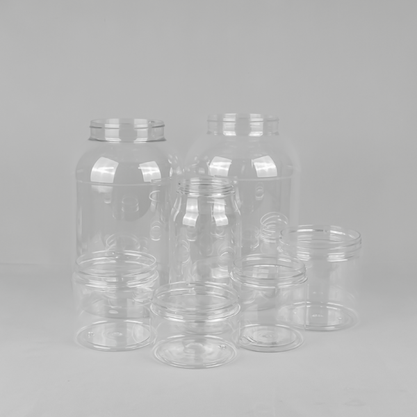 Suppliers of Large Clear Screw Top Plastic Jars UK
