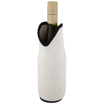 NOUN RECYCLED NEOPRENE WINE SLEEVE HOLDER in White.