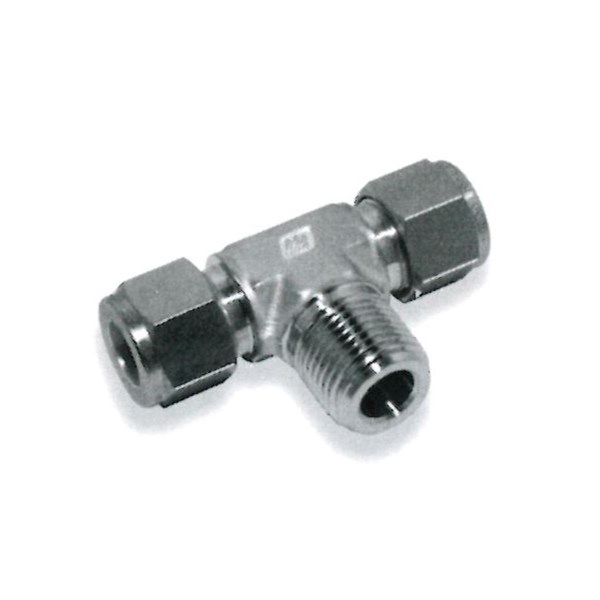 3/4" Hy-Lok x 3/4" NPT Male Branch Tee 316 Stainless Steel