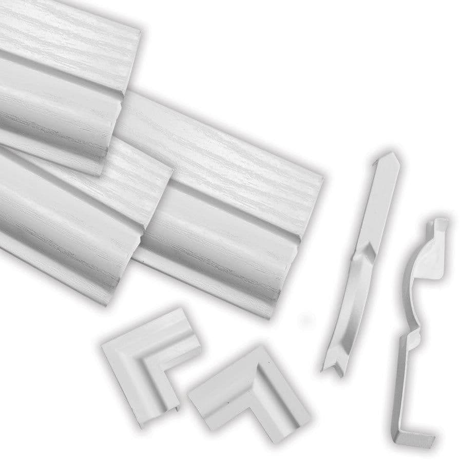 Suppliers Of White Satin Torus Architrave Trim Kit (6 Piece) Nationwide