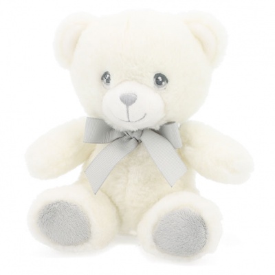 Eco Friendly White /Grey TEDDY by Keel Toys - 15cm