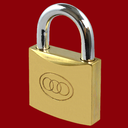 TriCircle 32mm Brass Padlock