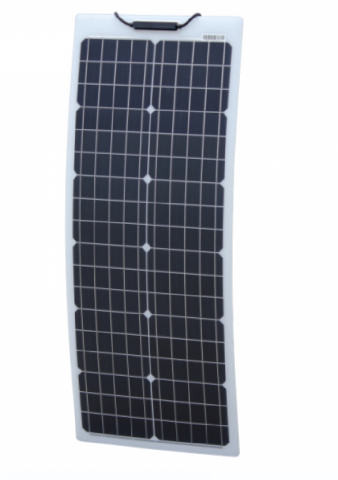 50W Reinforced Narrow Semi-Flexible Solar Panel With A Durable Etfe Coating-Arflxnr-50M