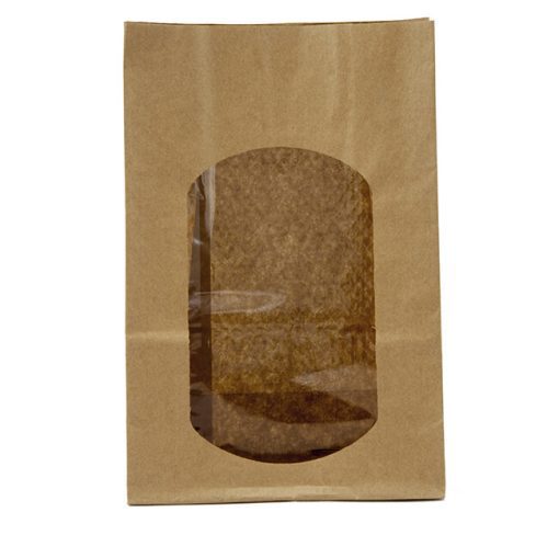 Suppliers Of Kraft Window Bag 15'' x 7'' x 222mm - KPB15'' Cased 250 For Catering Industry