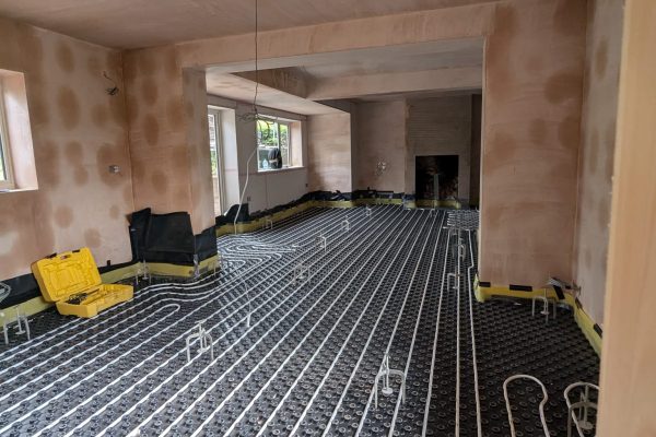 Dry Underfloor Heating For Irregularly Shaped Rooms Cheshire