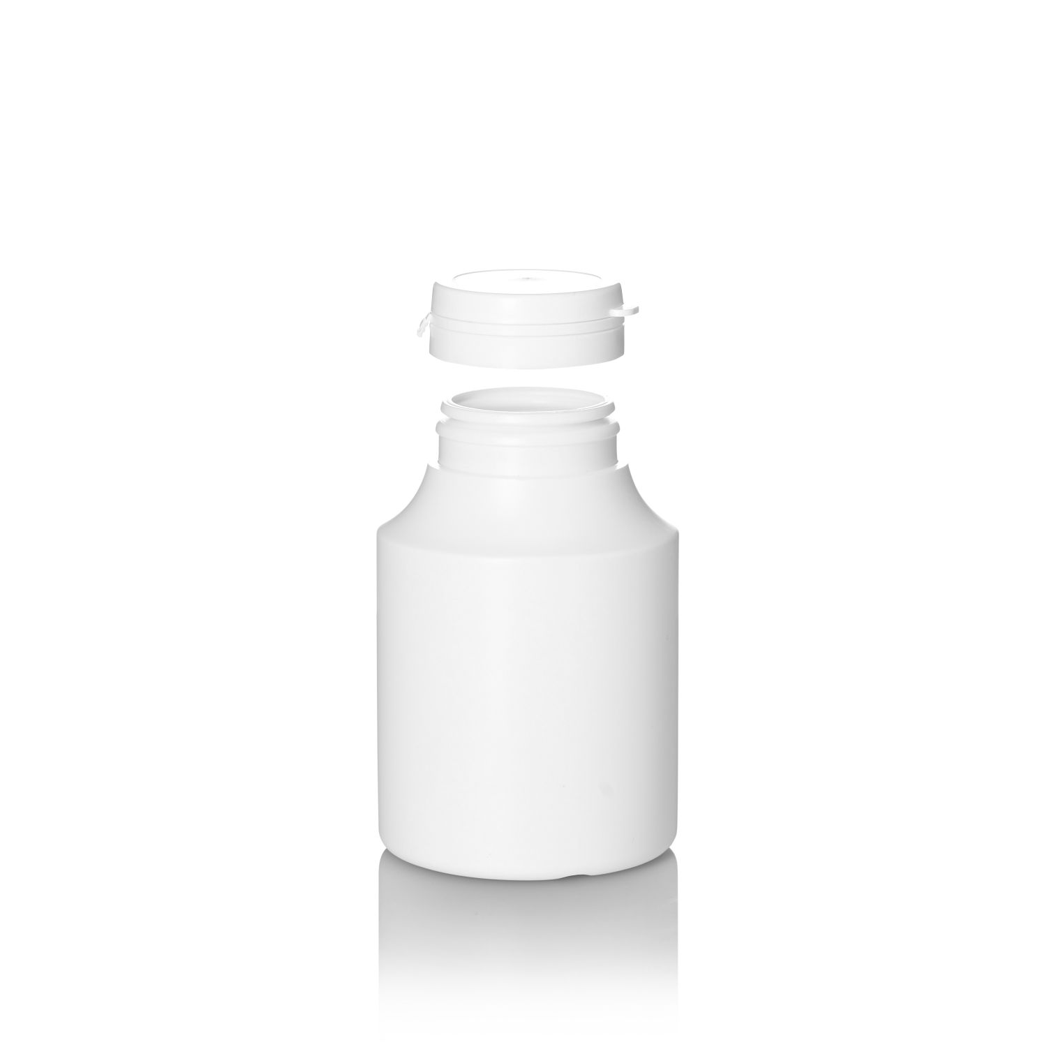 250ml White PP Tamper Evident Tampertainer Jar
