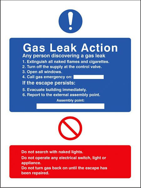 Gas leak action