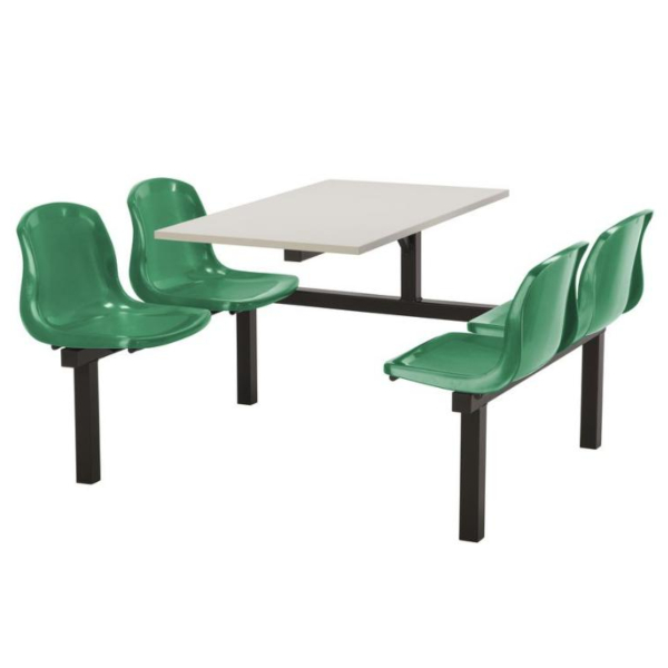 CU90 - 4-Seater Harvey Canteen Unit - 1 Way Access, Green, Grey