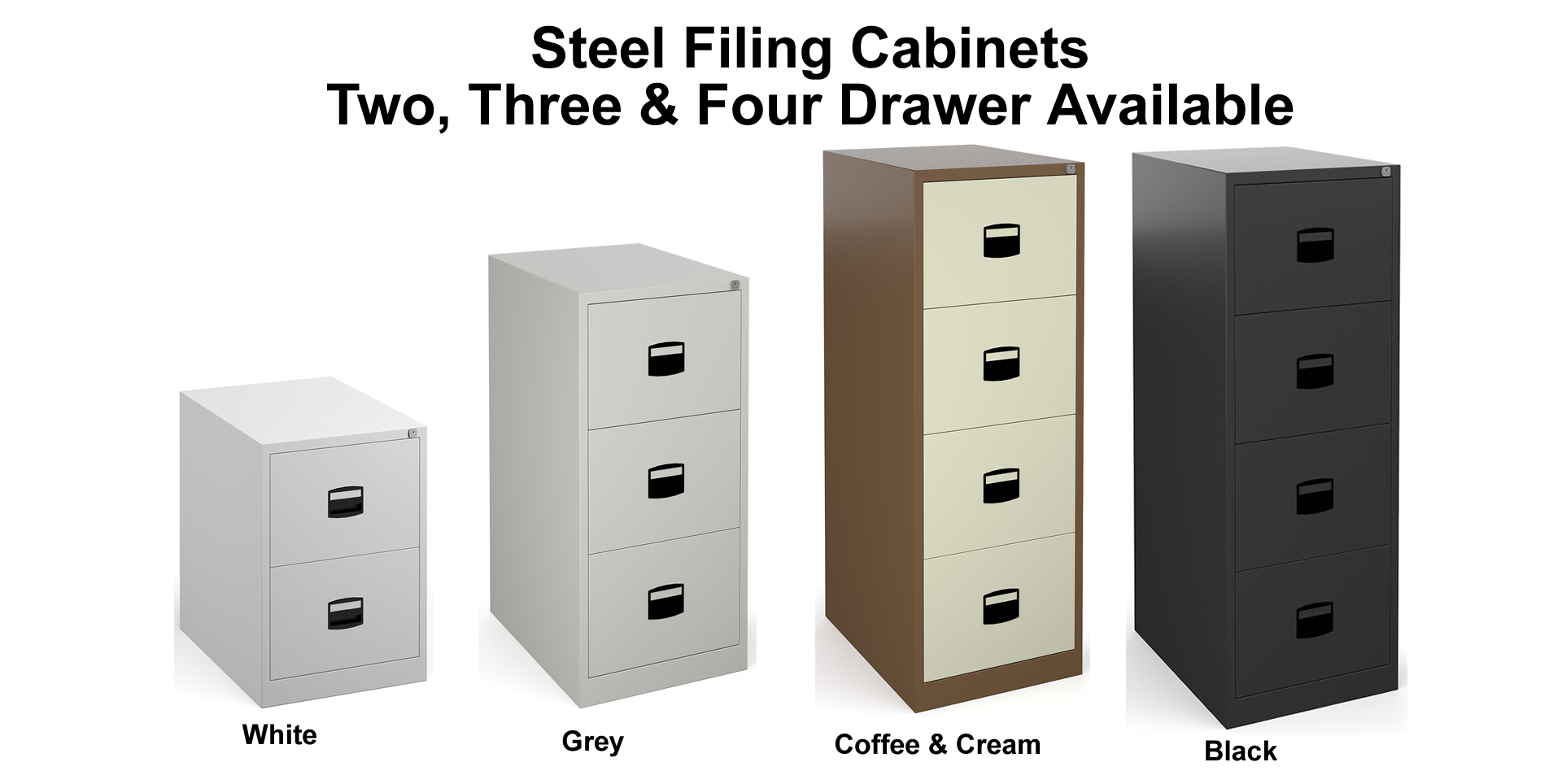 Contract Steel Filing Cabinet in Two, Three or Four Drawer Near Me