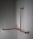 Ball Jointed Copper Corner L-Shaped Grab Rail (153PC)