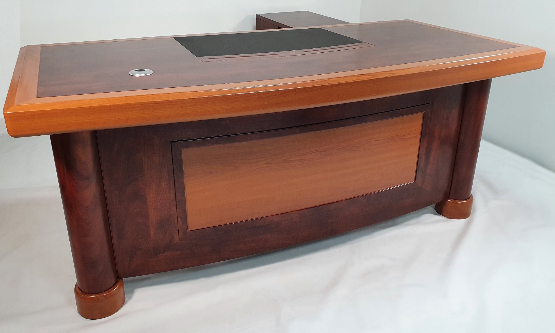 Providers Of Executive Desk In Two Tone Mahogany & Walnut Finish - 2000mm - HSN-1862