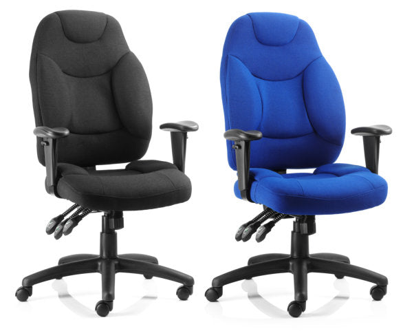 Galaxy Fabric Operator Office Chair - Black or Blue Option